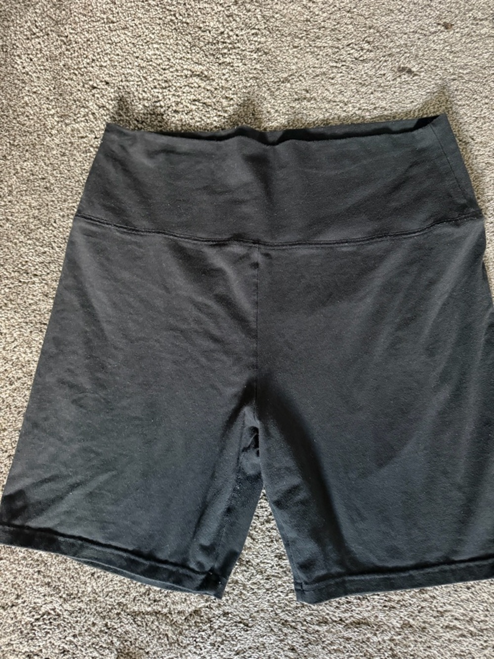 aerie Black High-Rise Bike Shorts